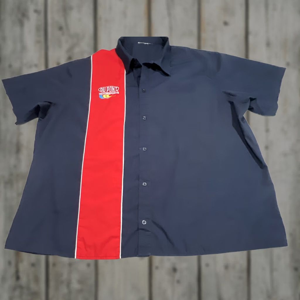 Vintage Du Pont Motorsport Button Up Shirt Men’s 2XL Embroidered Gordon Mechanic Size US XXL / EU 58 / 5 - 1 Thumbnail