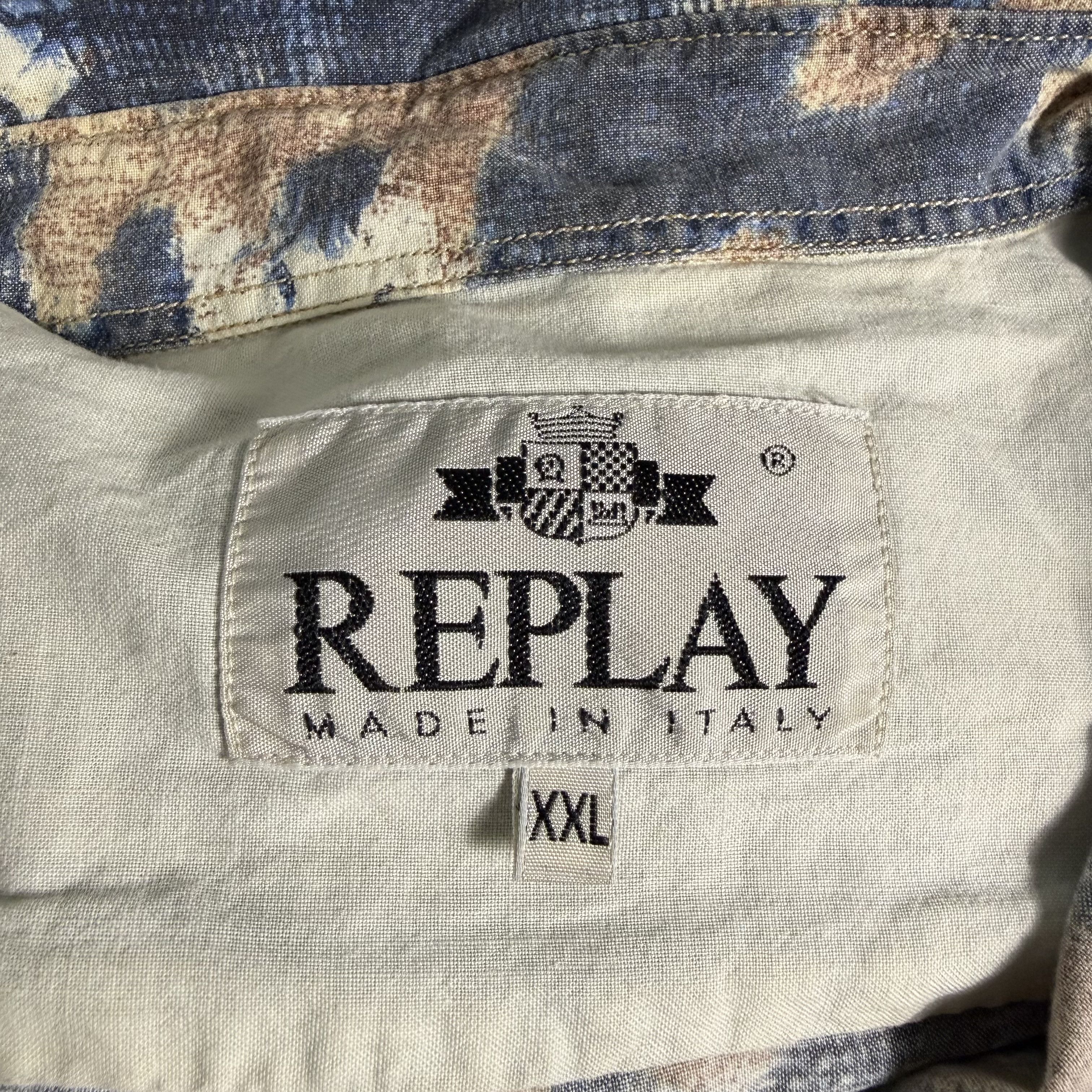 Replay 🔥RARE🔥Vintage 90s Replay Abstract L/Sleeve Button Up Shirt Size US XXL / EU 58 / 5 - 5 Thumbnail