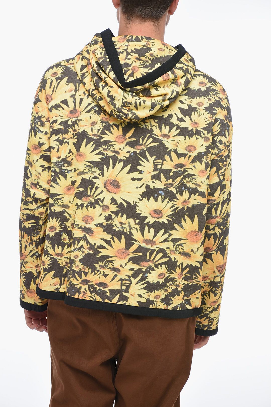 Jil Sander og1mm0625 Brushed Cotton Flower Field Hoodie in Multicolor Size US L / EU 52-54 / 3 - 3 Thumbnail