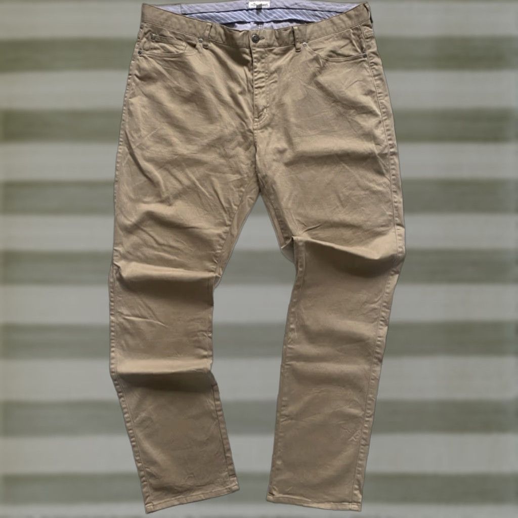 Peter Millar Peter Millar Men’s Ultimate Sateen Five-Pocket Pants 40x34 Tan Cotton Blend Flat Front Straight Slim Regular Shirt? Size US 40 / EU 56 - 1 Thumbnail