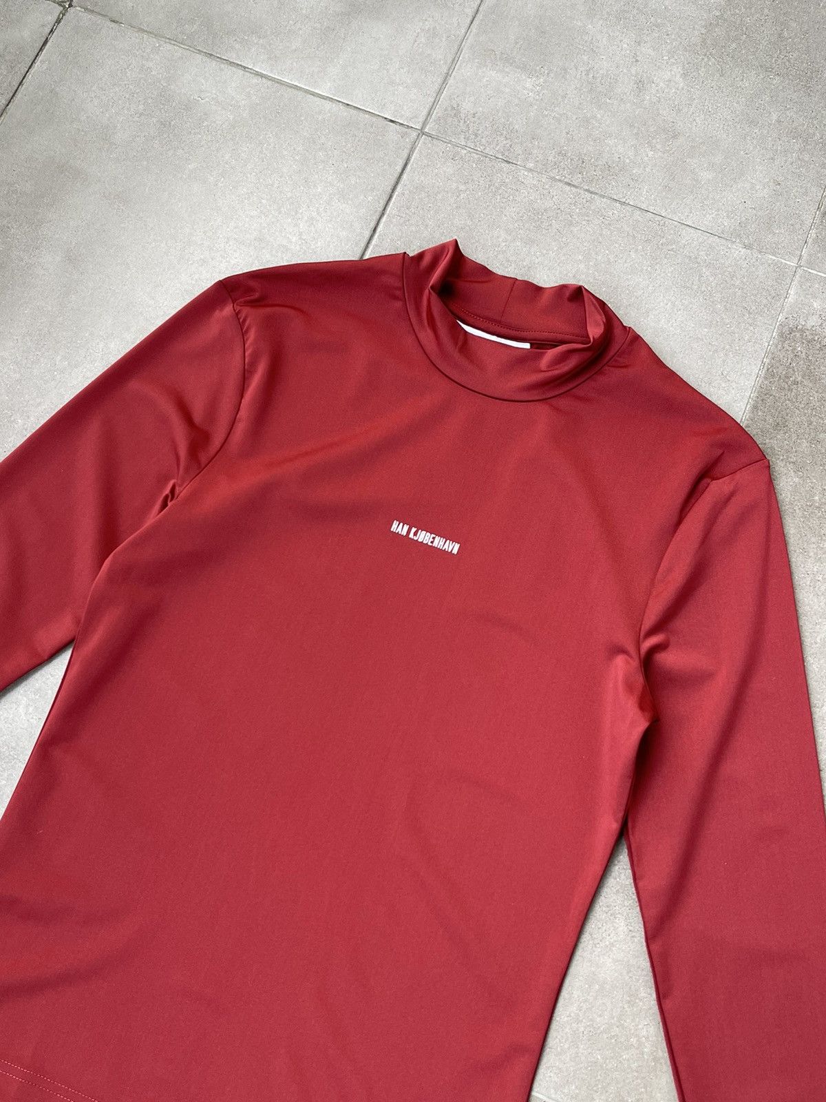 Han Kjobenhavn !DS! SS23 Han Kjobenhavn Logo Stretch Jersey Red Turtleneck Size US S / EU 44-46 / 1 - 14 Thumbnail