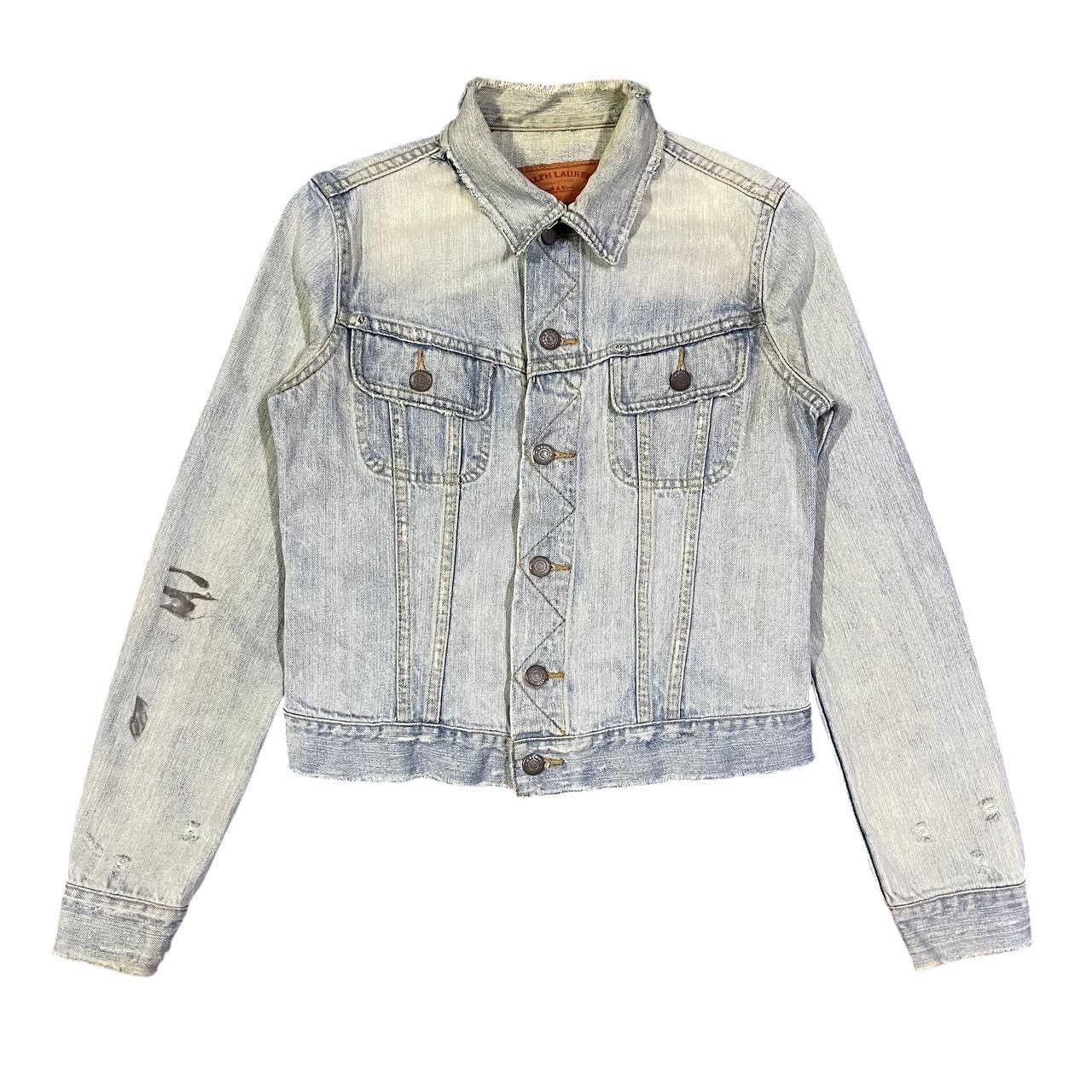 Polo Ralph Lauren Crazy Thrashed Ralph Lauren Trucker Denim Jacket Vintage Size US XS / EU 42 / 0 - 1 Thumbnail