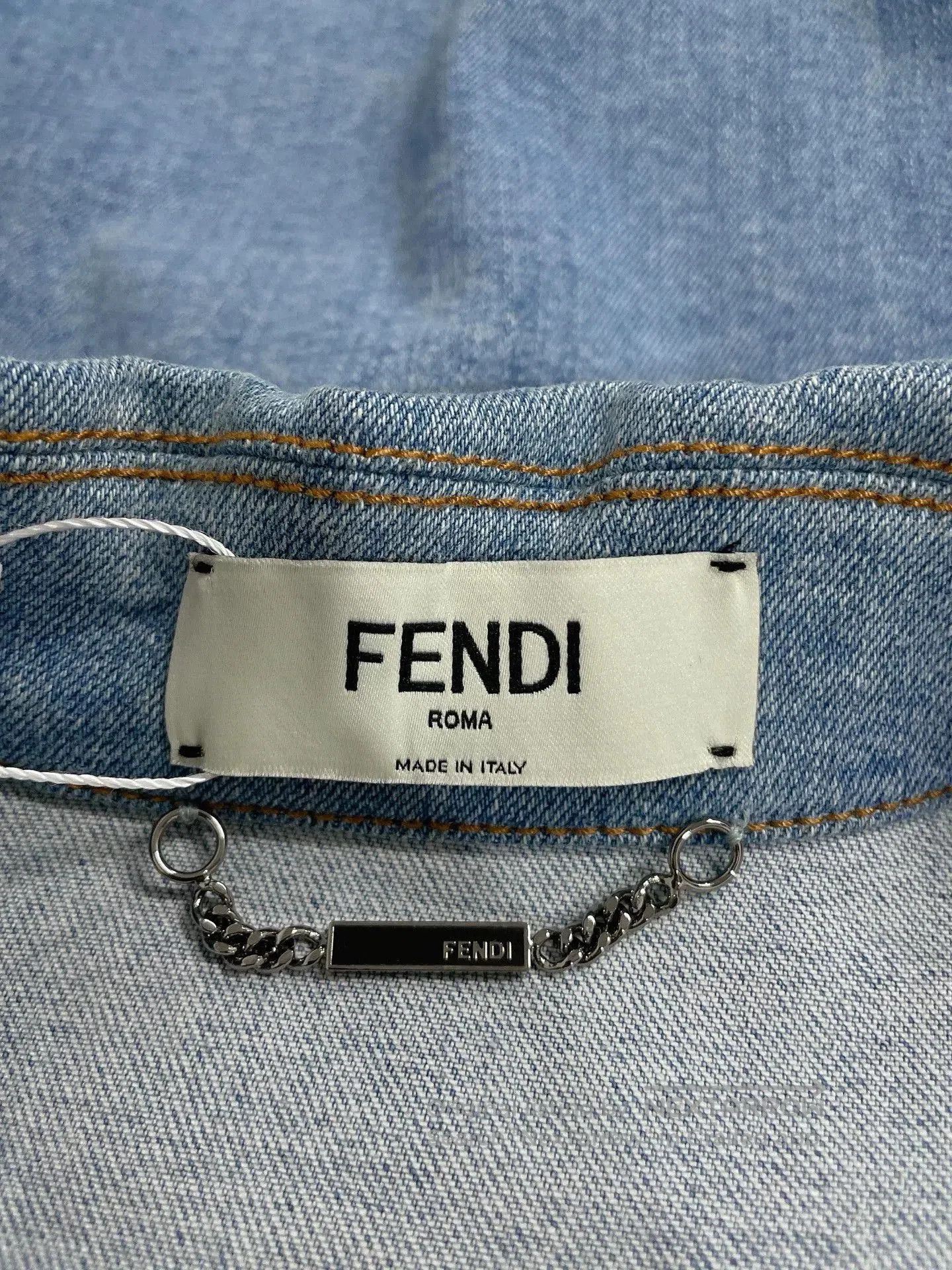 Fendi Fendi Blue Denim Jacket Size 36. Size XS / US 0-2 / IT 36-38 - 7 Thumbnail