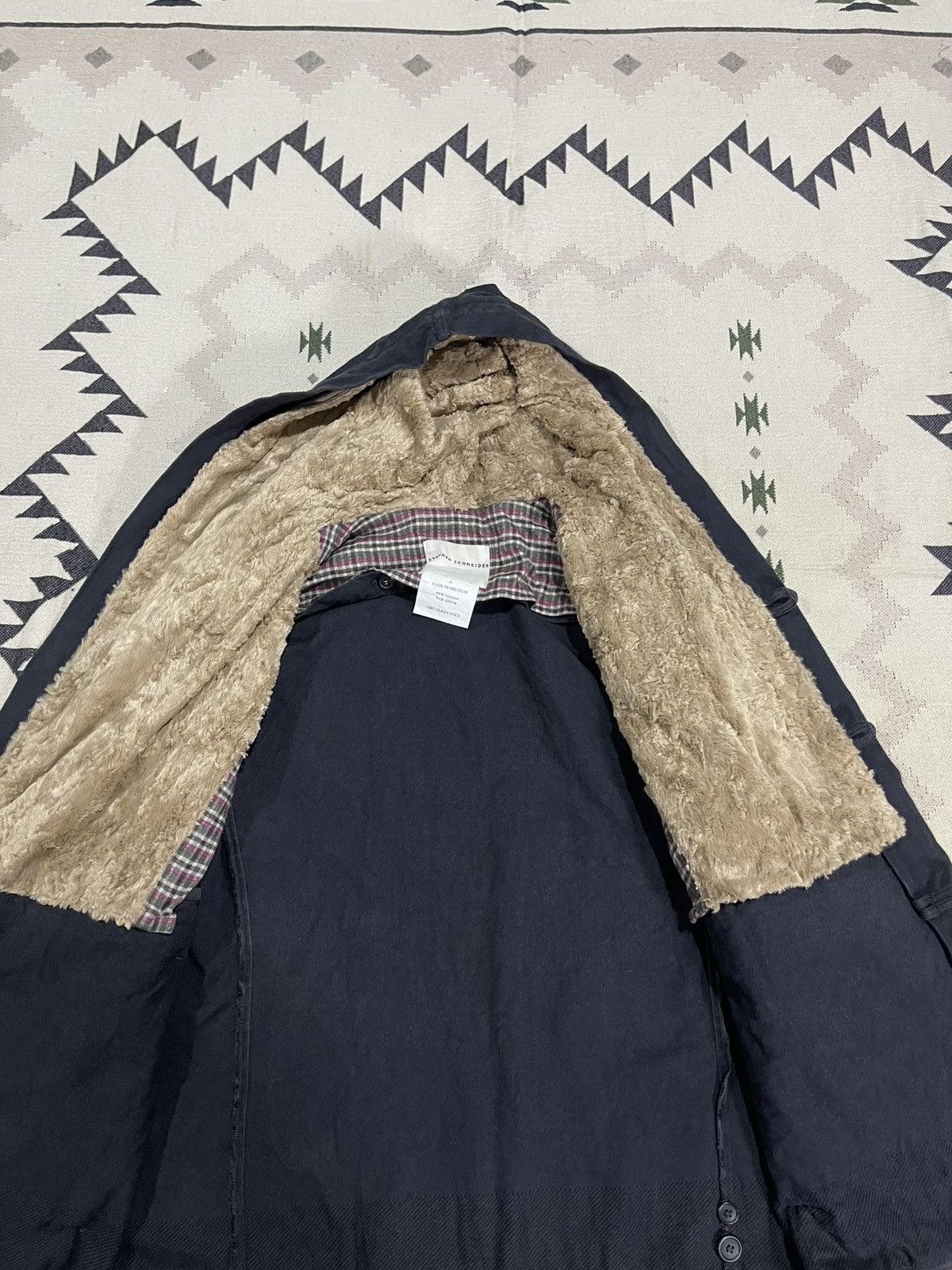 Stephan Schneider 2000s STEPHAN SCHNEIDER BUTTON HOODIE LINEN FLEECE JACKET Size US M / EU 48-50 / 2 - 14 Thumbnail