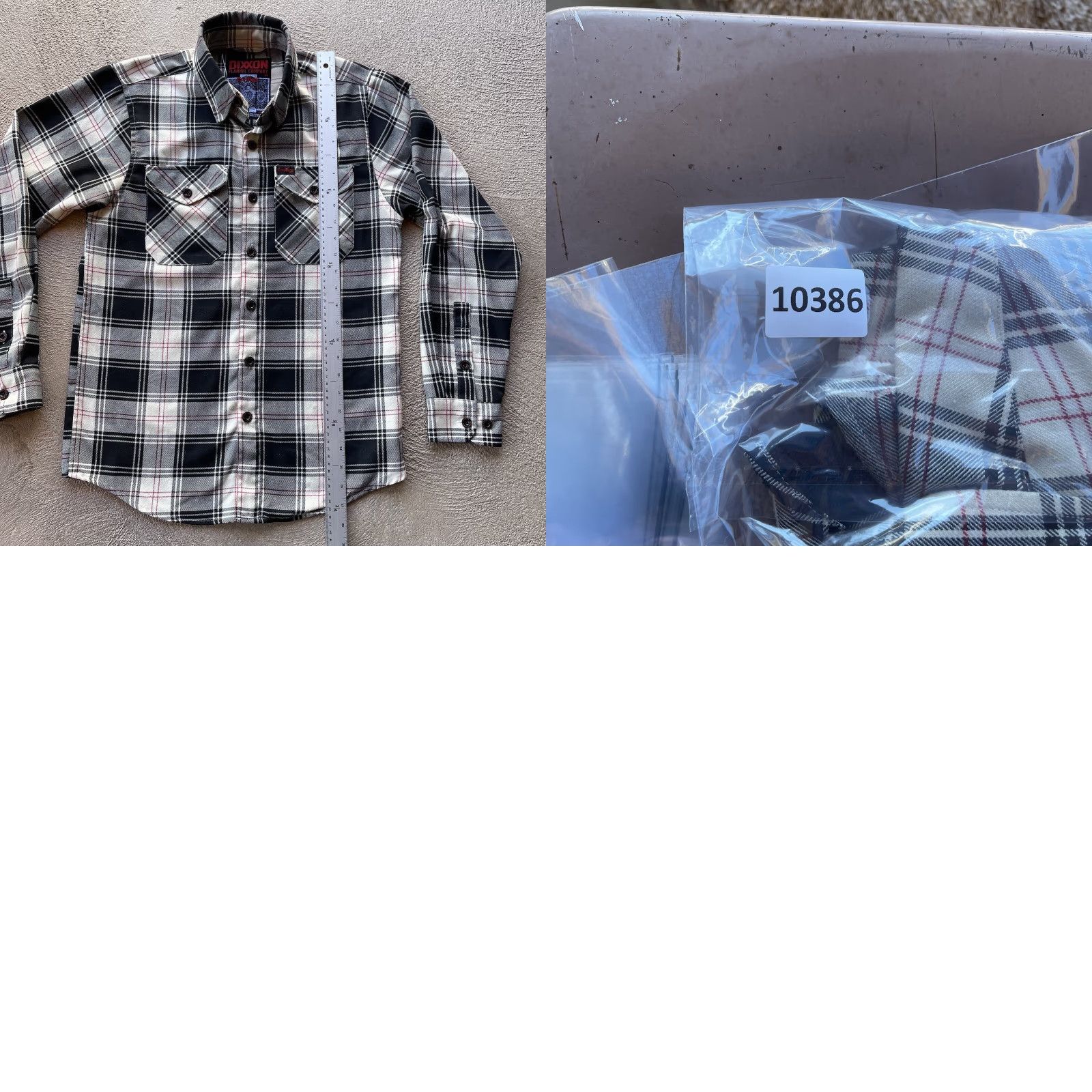 Vintage Dixxon Men XS White Flannel Button-Up Shirt Cro Mags Music Biker Plaid Band Size US XS / EU 42 / 0 - 8 Thumbnail