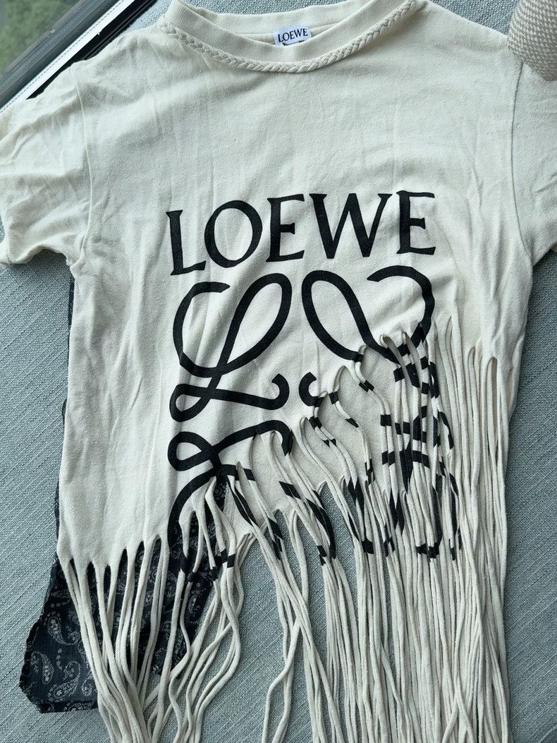 Loewe LOEWE Floral tassel patchwork short-sleeved top Size XS / US 0-2 / IT 36-38 - 1 Thumbnail