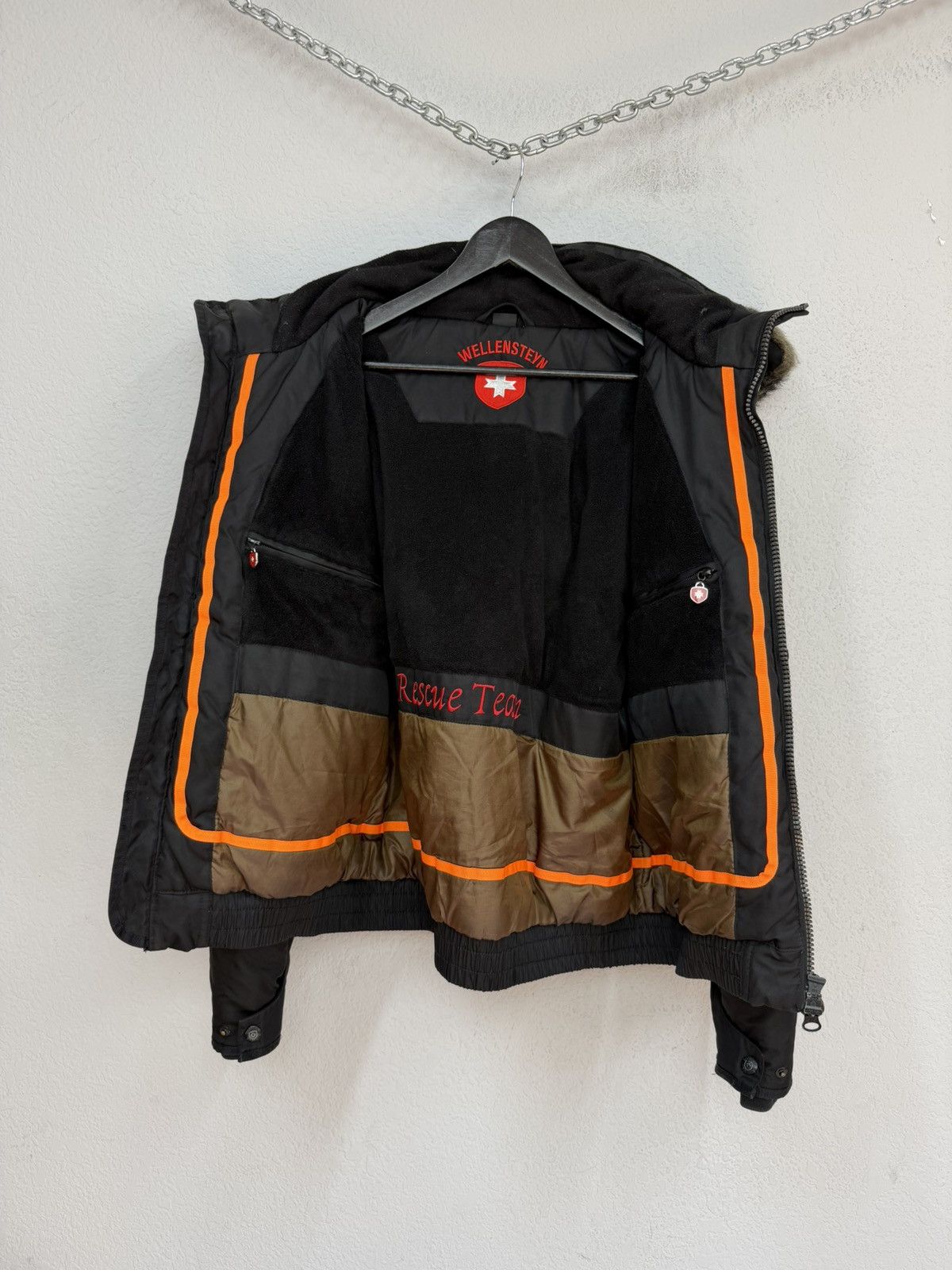 If Six Was Nine Vintage Rick Owens Vibe Black Bomber Jacket Faux Fur Collar Size US L / EU 52-54 / 3 - 11 Thumbnail