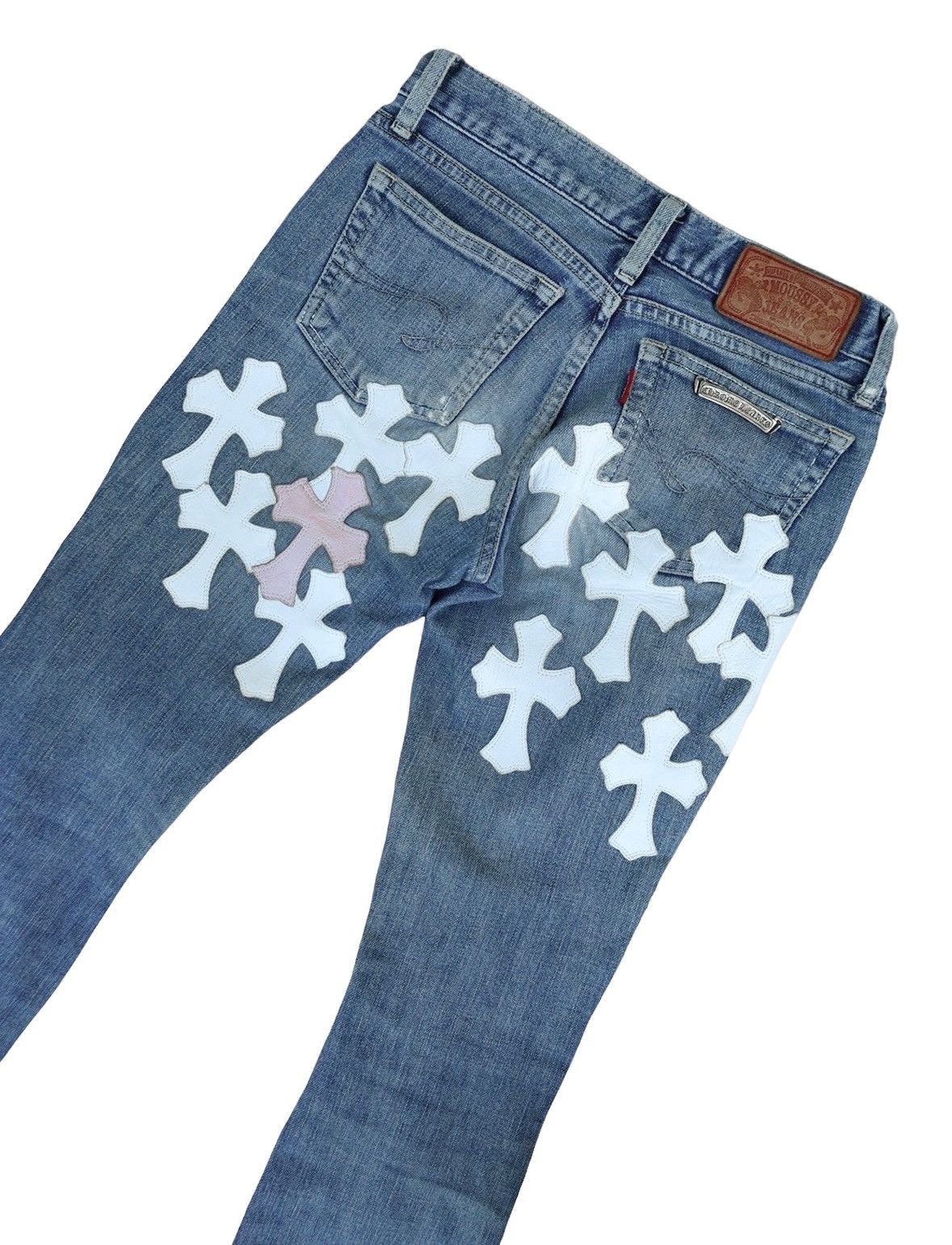 Chrome Hearts 1/1 Chrome Hearts Moussy Japanese Denim Cross Jeans Size US 26 / EU 42 - 5 Thumbnail