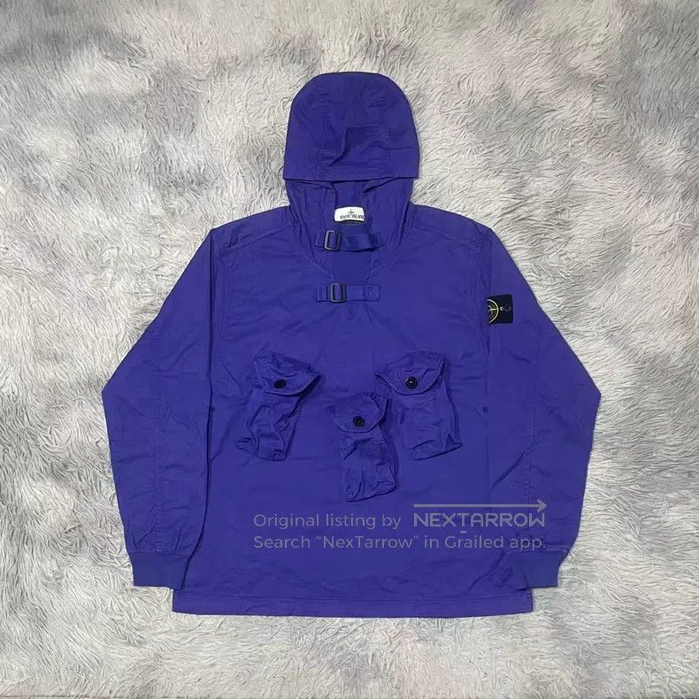 Stone Island Stone Island Three Pockets Waterproof Jacket, Hooded, Blue Size US S / EU 44-46 / 1 - 1 Thumbnail