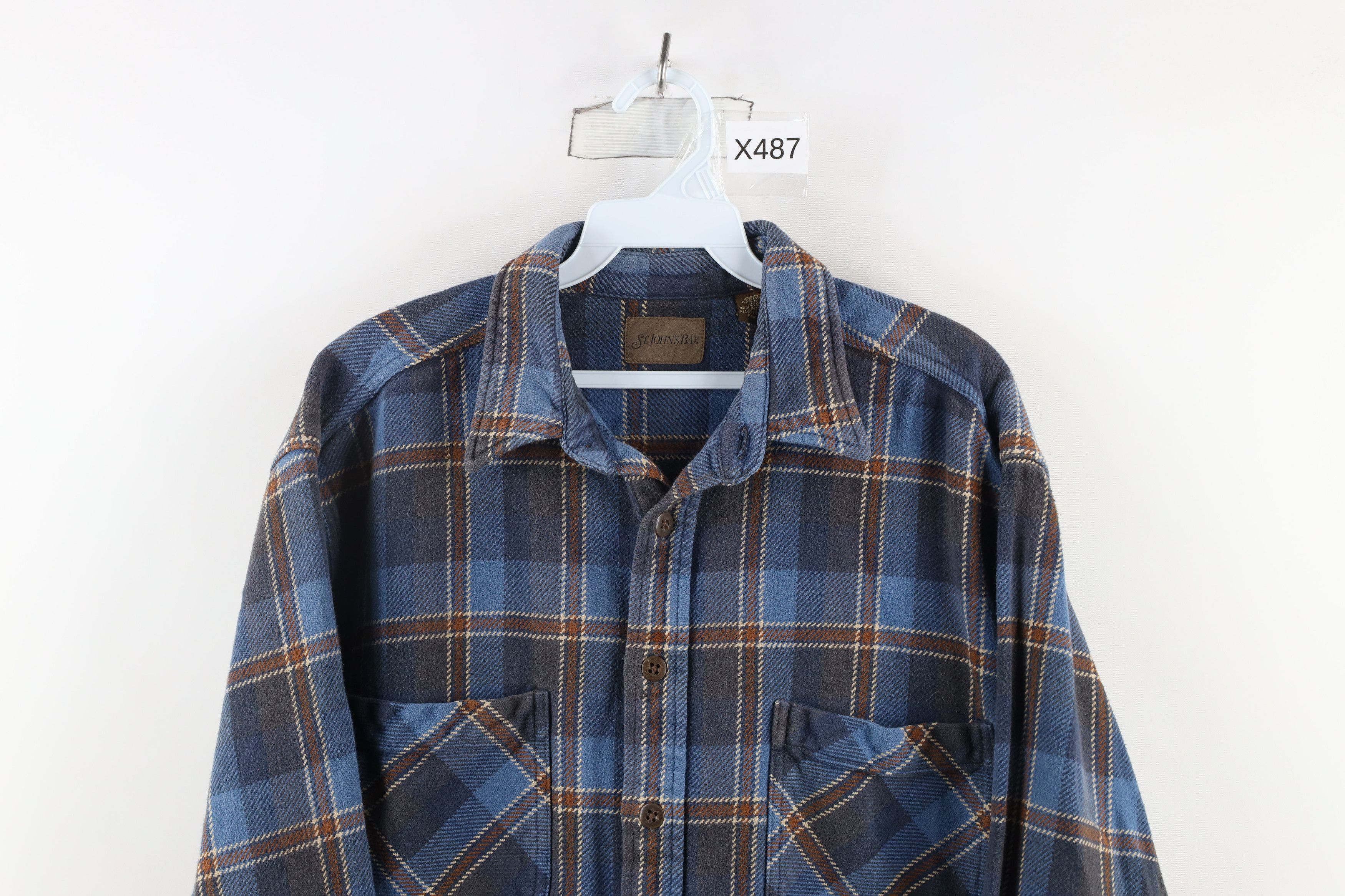 Vintage Vintage 90s Streetwear Heavyweight Button Shirt Plaid Size US L / EU 52-54 / 3 - 2 Thumbnail