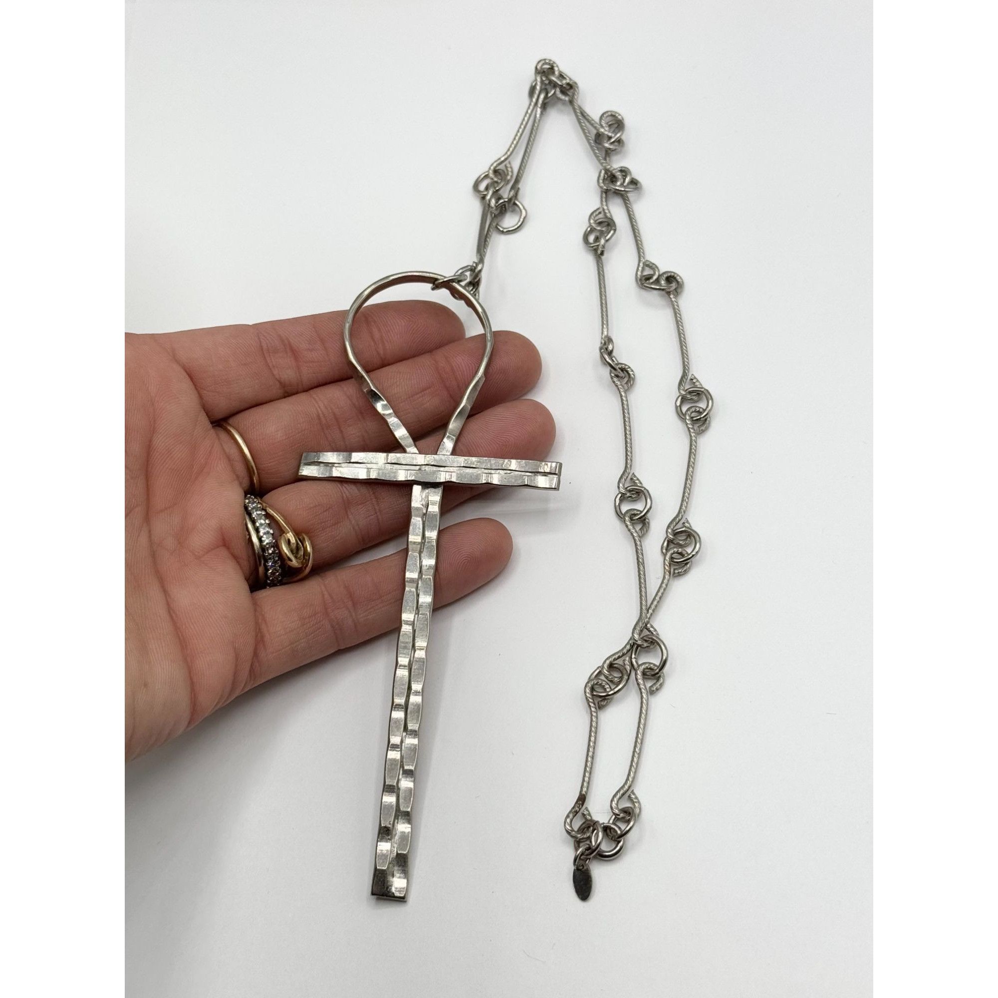 Vintage Vintage Celebrity NY Big Pharaoh Large Ankh 70s Pendant Neck Size ONE SIZE - 3 Thumbnail