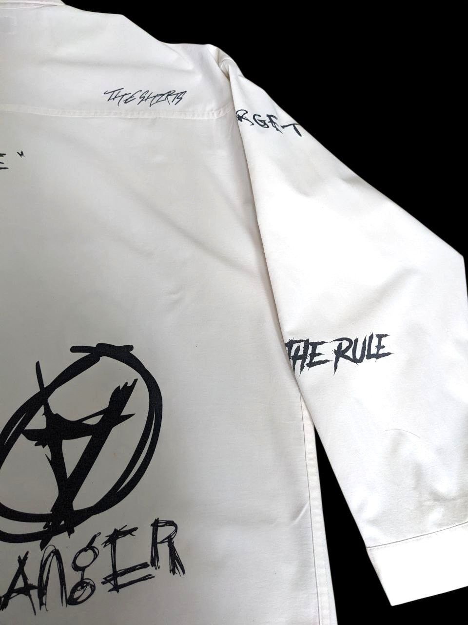Japanese Brand SEDITIONARIES ANARCHY LONGSLEEVE BUTTON UP SHIRT 2ND ARCHIVE Size US XL / EU 56 / 4 - 10 Thumbnail