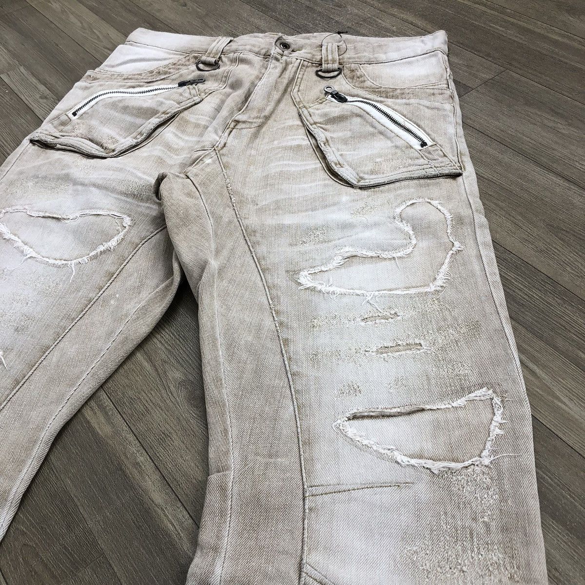 PPFM Vintage PPFM J Cut Off Distressed Punk Lgb Style Jeans Y2K Size US 32 / EU 48 - 4 Thumbnail