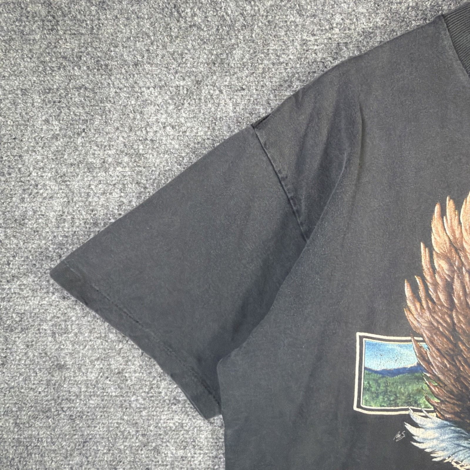 Harley Davidson Vintage Harley Davidson Shirt XL Black 90s 3D Emblem Eagle Size US XL / EU 56 / 4 - 6 Thumbnail