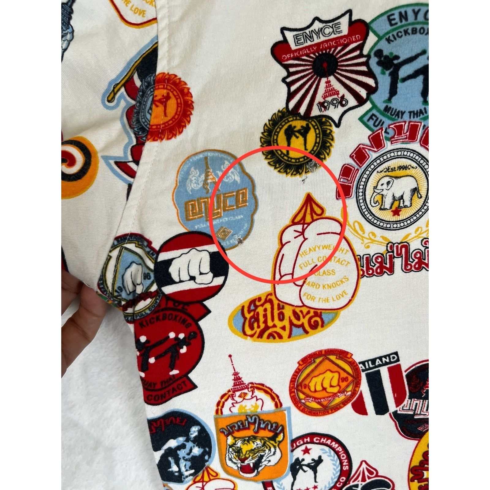 Enyce Vintage Enyce T-Shirt Y2K All Over Print Size XL Boxing Size US XL / EU 56 / 4 - 10 Thumbnail