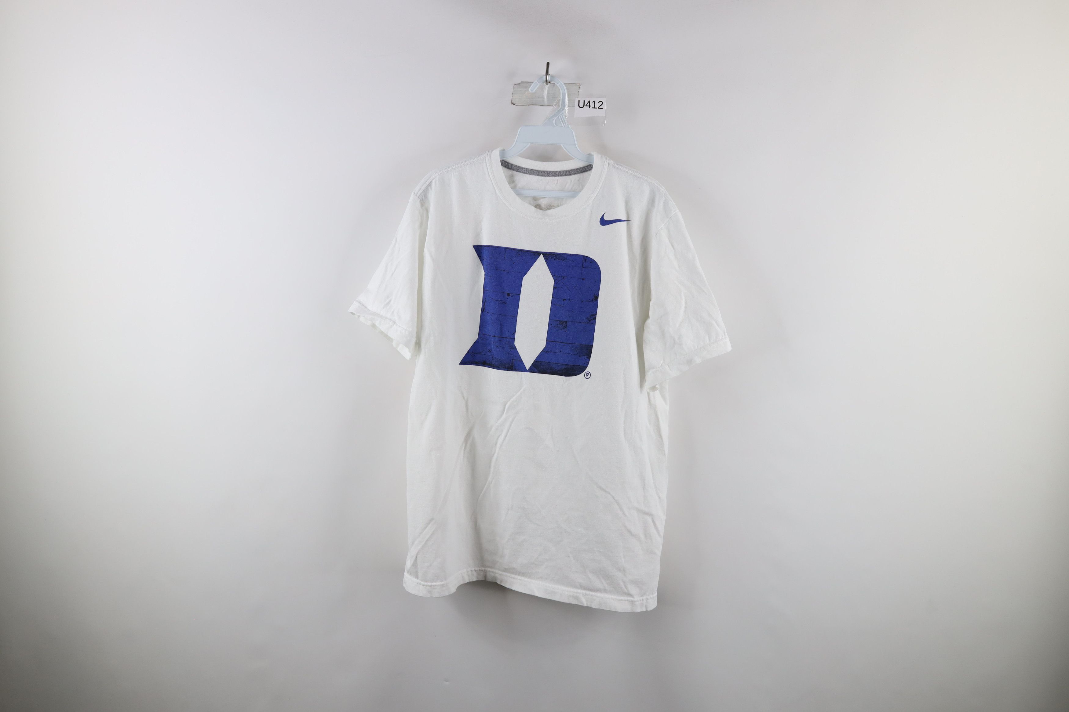 Nike × Vintage Vintage Nike Big Logo Duke University Short Sleeve T-Shirt Size US L / EU 52-54 / 3 - 1 Thumbnail