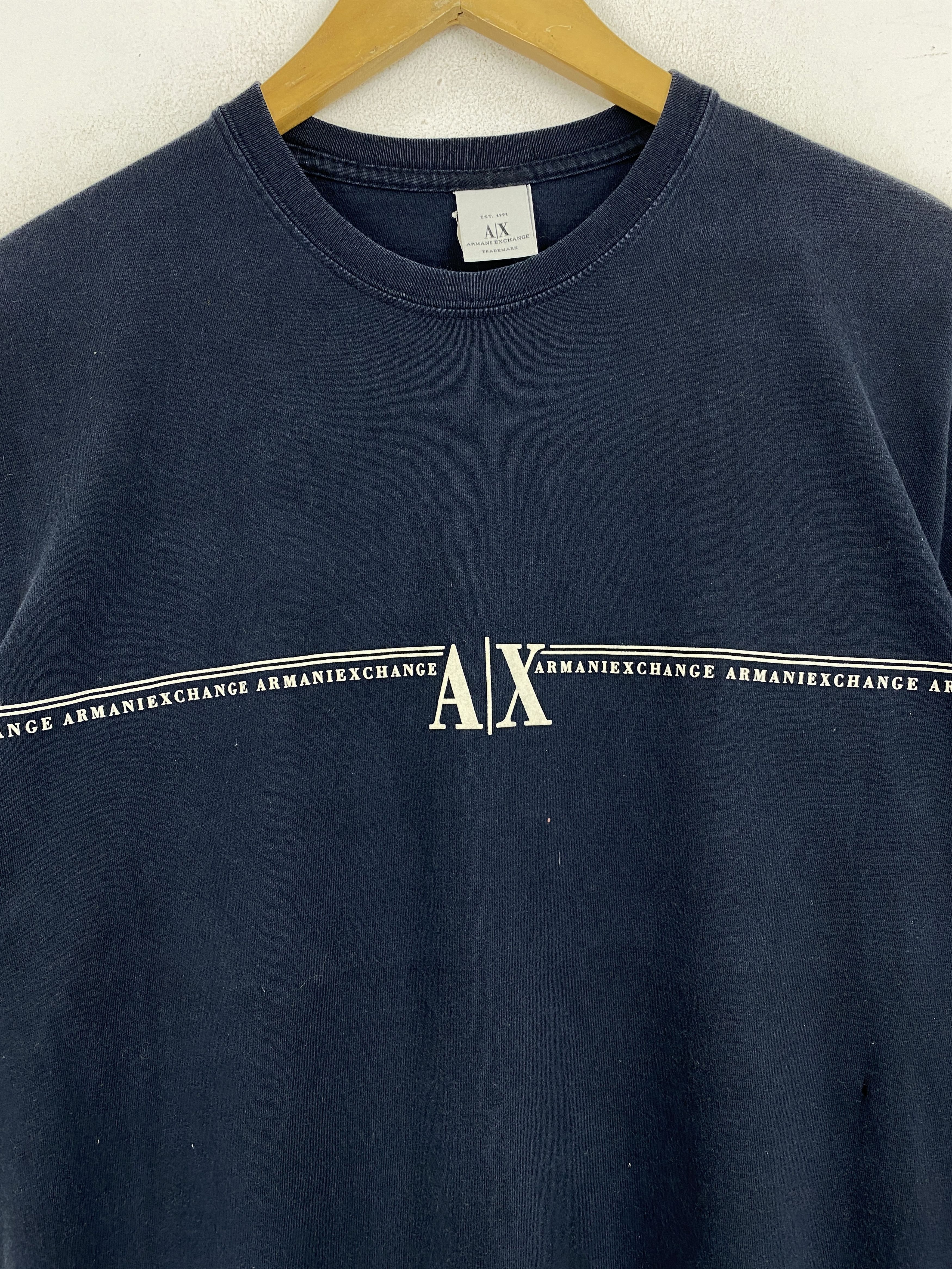Other Vintage 90s Armani Exchange Made In USA Tee TA0608 Size US S / EU 44-46 / 1 - 9 Thumbnail