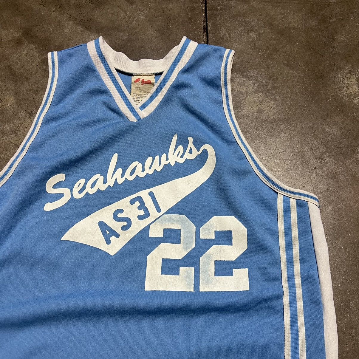 Vintage Vintage 80s Sports Belle Basketball Jersey UNC Blue USA Size US M / EU 48-50 / 2 - 3 Thumbnail