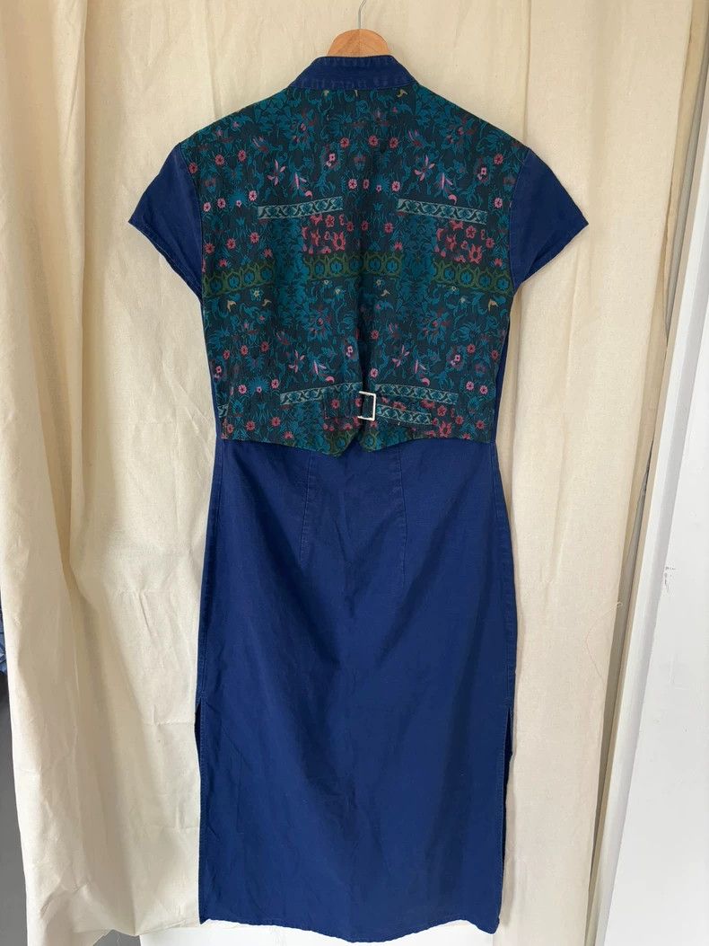Kenzo KENZO Chinese collar and snap denim dress Size L / US 10 / IT 46 - 4 Thumbnail