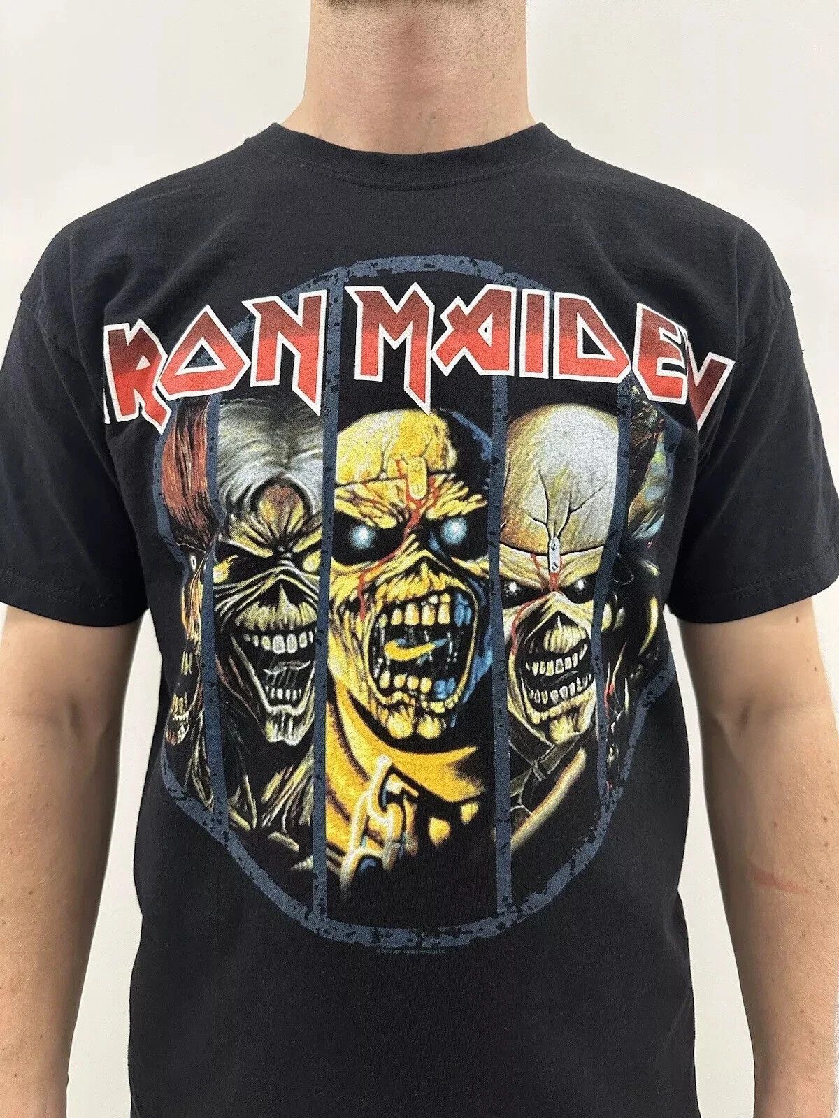 Fruit Of The Loom IRON MAIDEN 2012 SHIRT TEE BAND Official Retro Bloke MUSIC Size US M / EU 48-50 / 2 - 2 Thumbnail