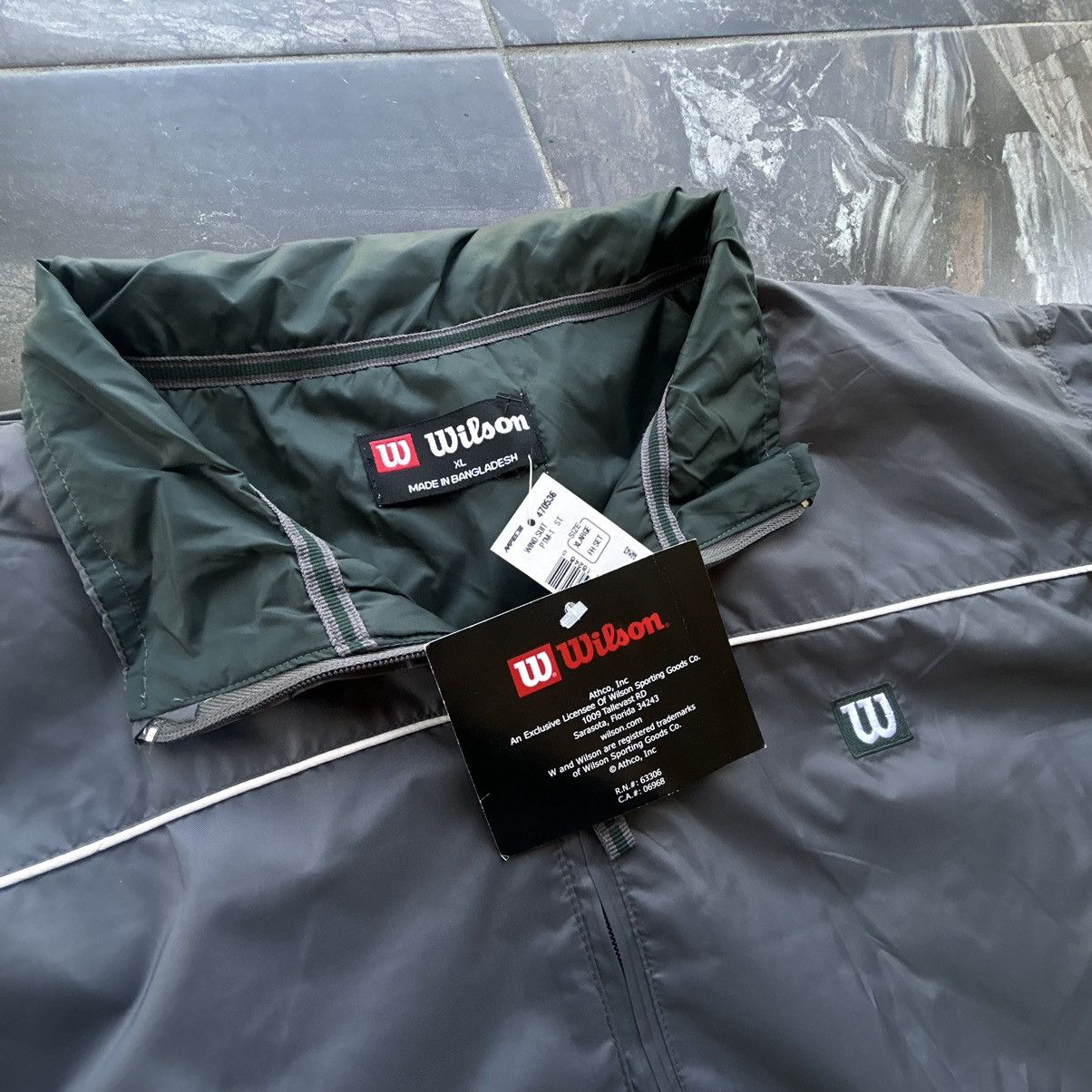 Wilson Vintage 90’s Wilson Athletics Green Windbreaker Tracksuit Size US XL / EU 56 / 4 - 3 Thumbnail
