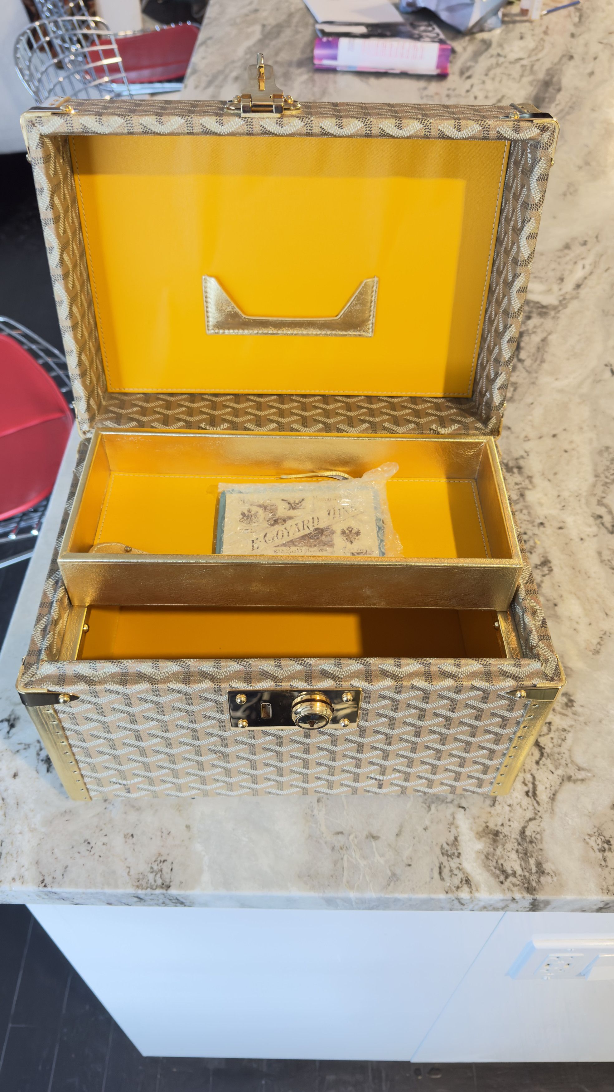 Goyard Sardaigne Vanity Train Case Canvas Jewelry Storage Size ONE SIZE - 10 Thumbnail