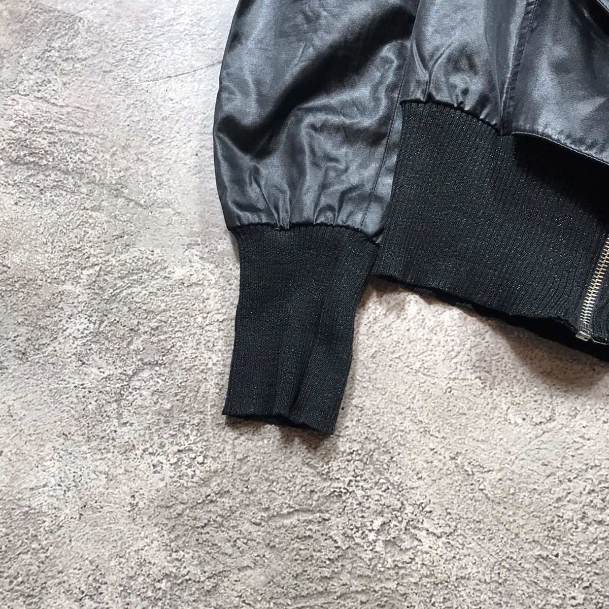 Vintage Vintage Y2K Black Bomber Jacket Streetwear Oversized Faded S Size S / US 4 / IT 40 - 4 Thumbnail