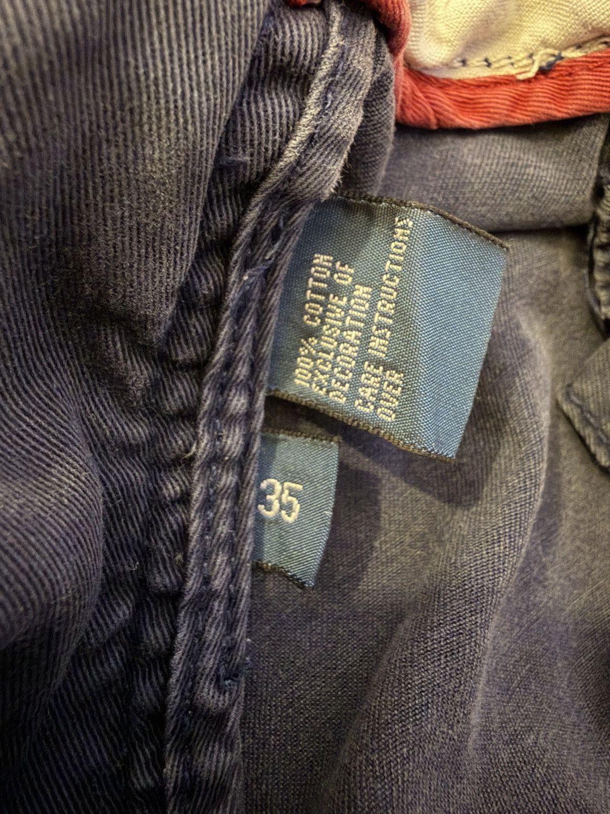 Polo Ralph Lauren Vintage Y2k Polo Ralph Lauren navy blue adjustable shorts Size US 35 - 9 Thumbnail
