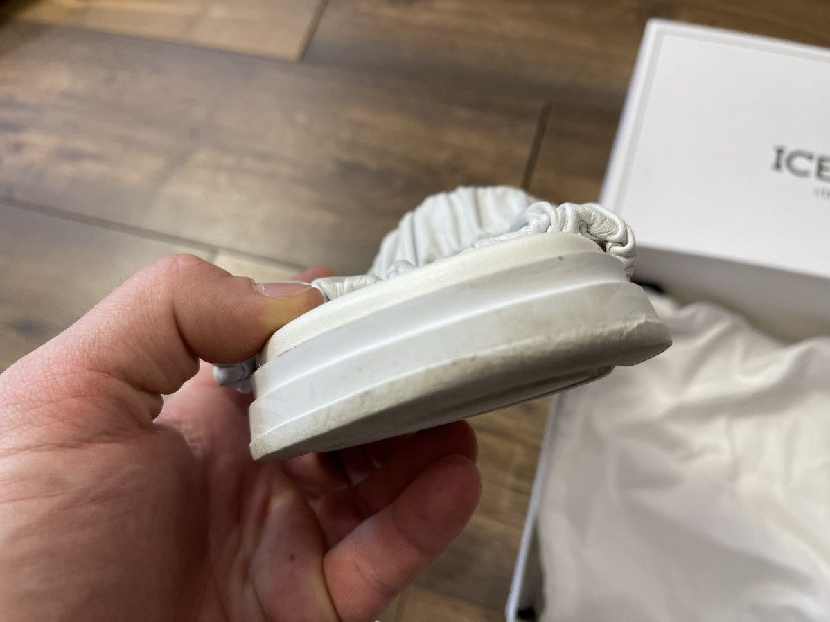 Iceberg Iceberg White Leather Sandals EU 38 Womens Platform Slides Size US 7 / IT 37 - 14 Thumbnail