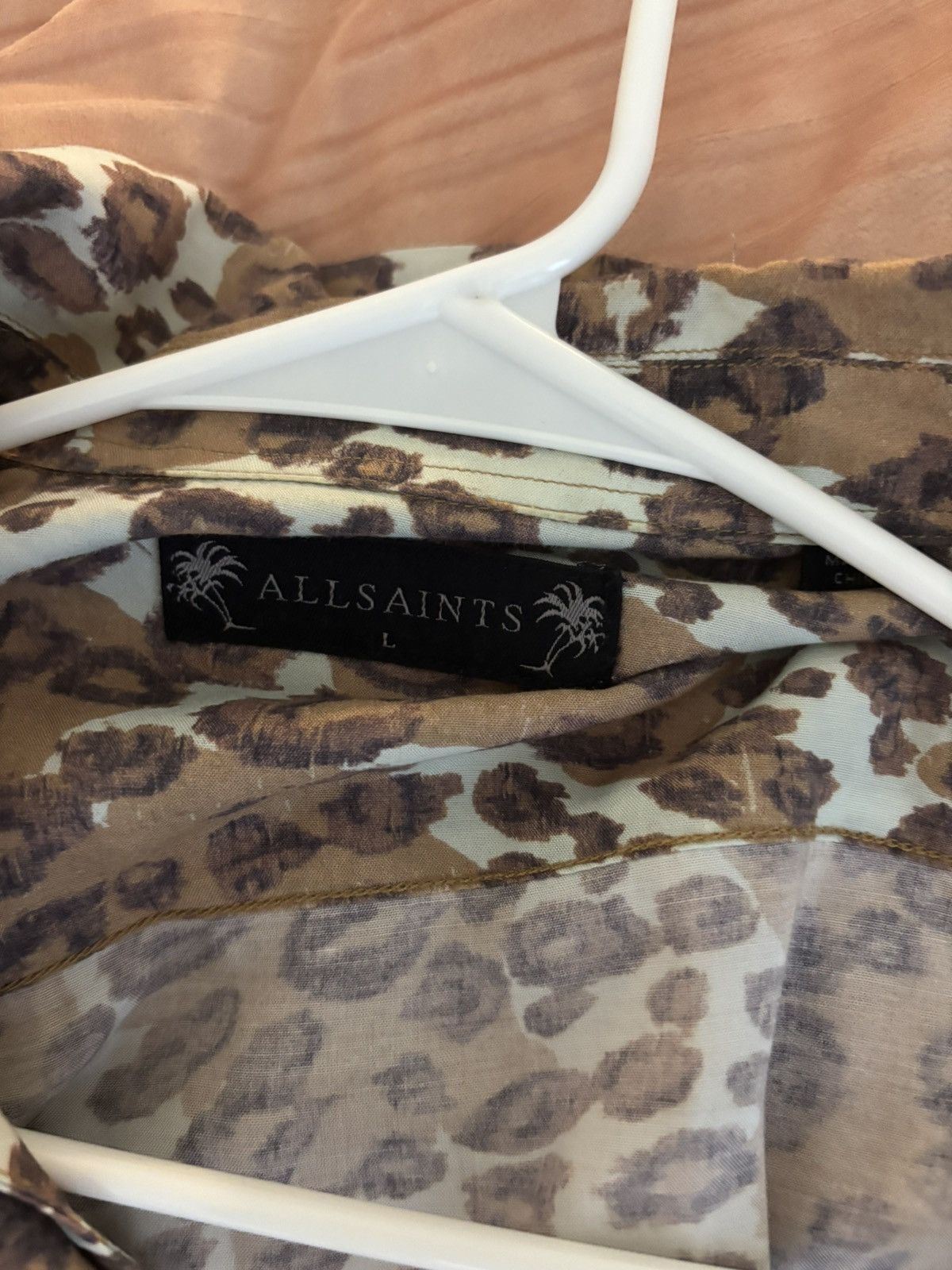 Allsaints Leopard print button up shirt Size US L / EU 52-54 / 3 - 2 Thumbnail