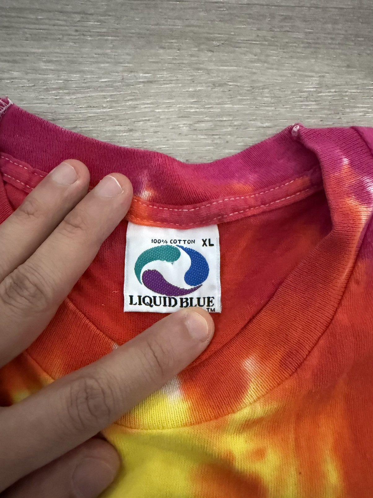 Liquid Blue Grateful Dead Tie Dye Vintage Tee Size US XL / EU 56 / 4 - 3 Thumbnail