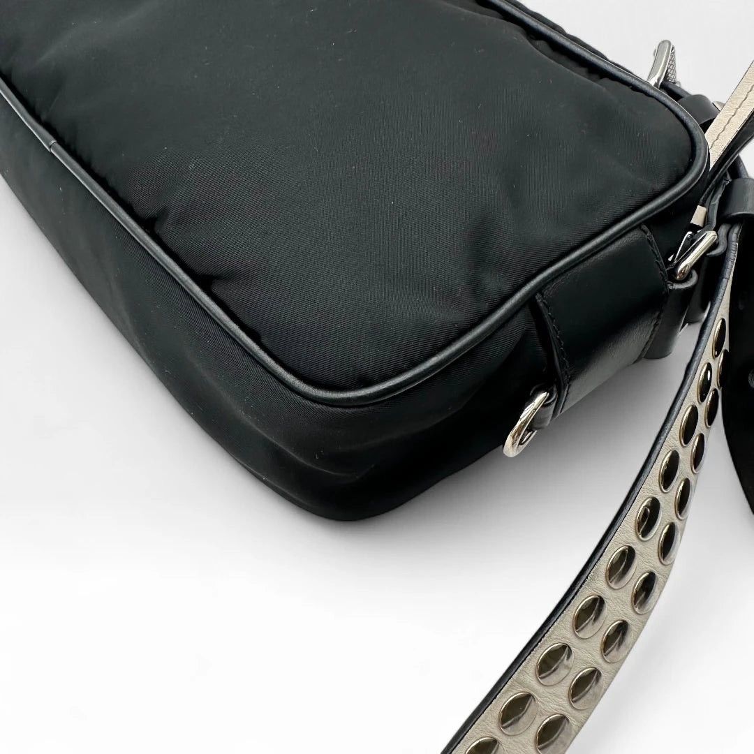 Prada Prada Shoulderbag Rockstar Studded AW18 nylon black Size ONE SIZE - 9 Thumbnail