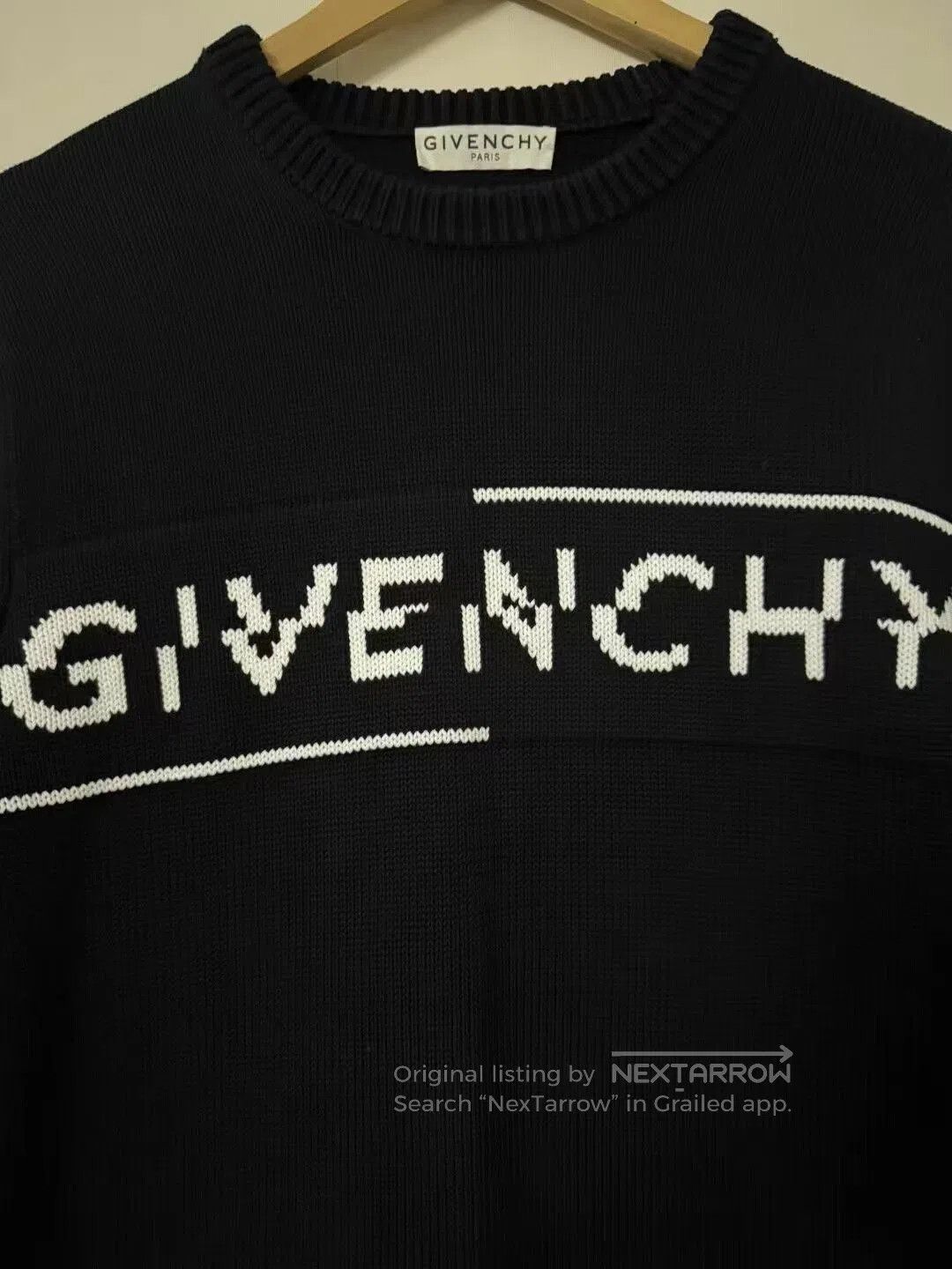 Givenchy Givenchy Logo Sweater with Distorted Letters. Size US M / EU 48-50 / 2 - 2 Thumbnail