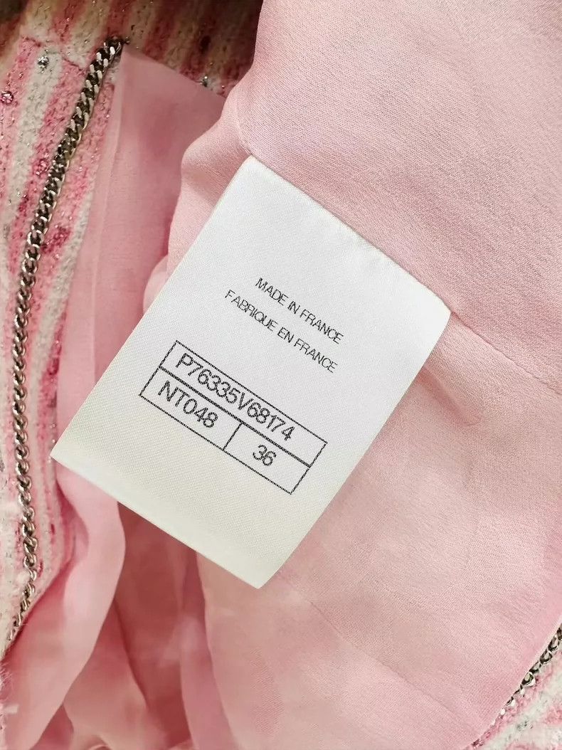 Chanel Chanel 24C pink sequin striped short jacket Size XS / US 0-2 / IT 36-38 - 7 Thumbnail