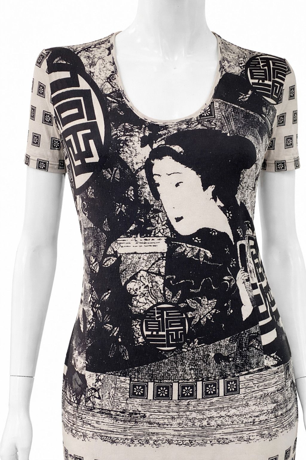 Kenzo Kenzo Graphic Maxi Japanese Japan Geisha Print Long Dress Size L / US 10 / IT 46 - 3 Thumbnail