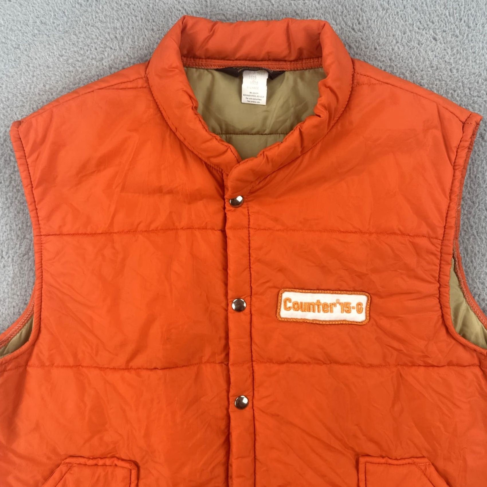 Vintage VINTAGE Swingsters World Of Wearables Vest XL Orange Hunting USA Made Men Counter 15-6 Size US XL / EU 56 / 4 - 5 Thumbnail