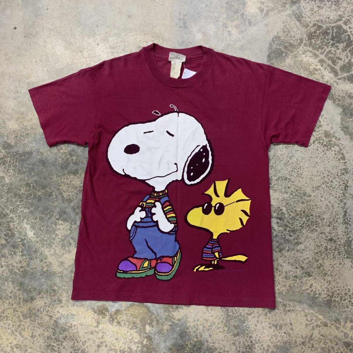 Peanuts × Vintage Vintage 90s Peanuts big print tee Size US M / EU 48-50 / 2 - 1 Thumbnail