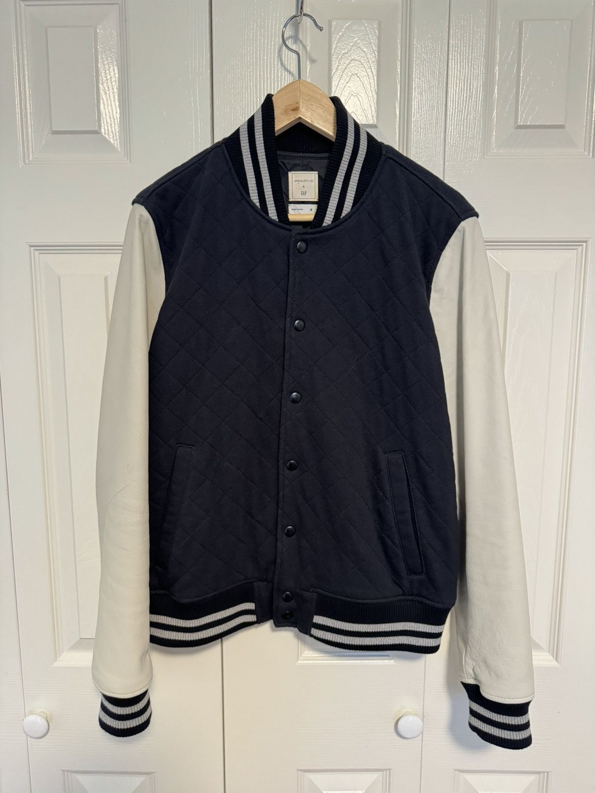 image of Gap Stadium Varsity Jacket in Navy, Men's (Size Medium)