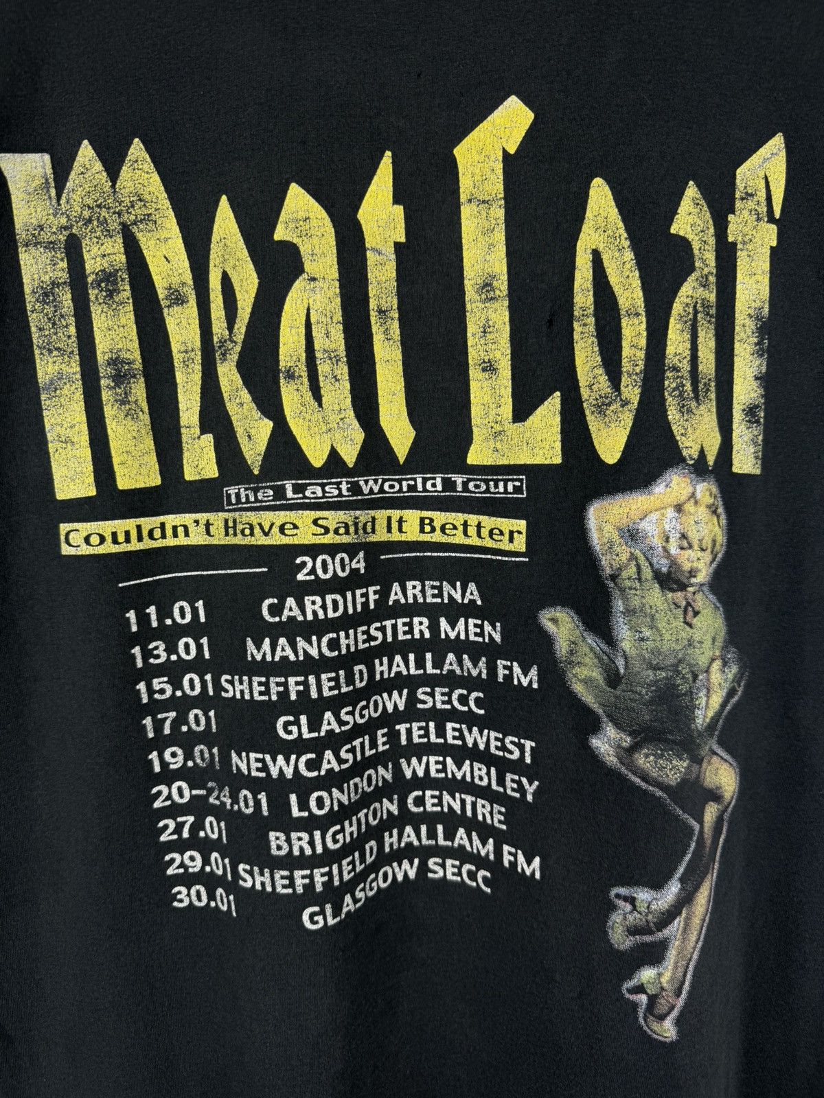 Band Tees Meat Loaf The Last World Tour VTG 2004 Band Graphic T Shirt Size US L / EU 52-54 / 3 - 19 Thumbnail