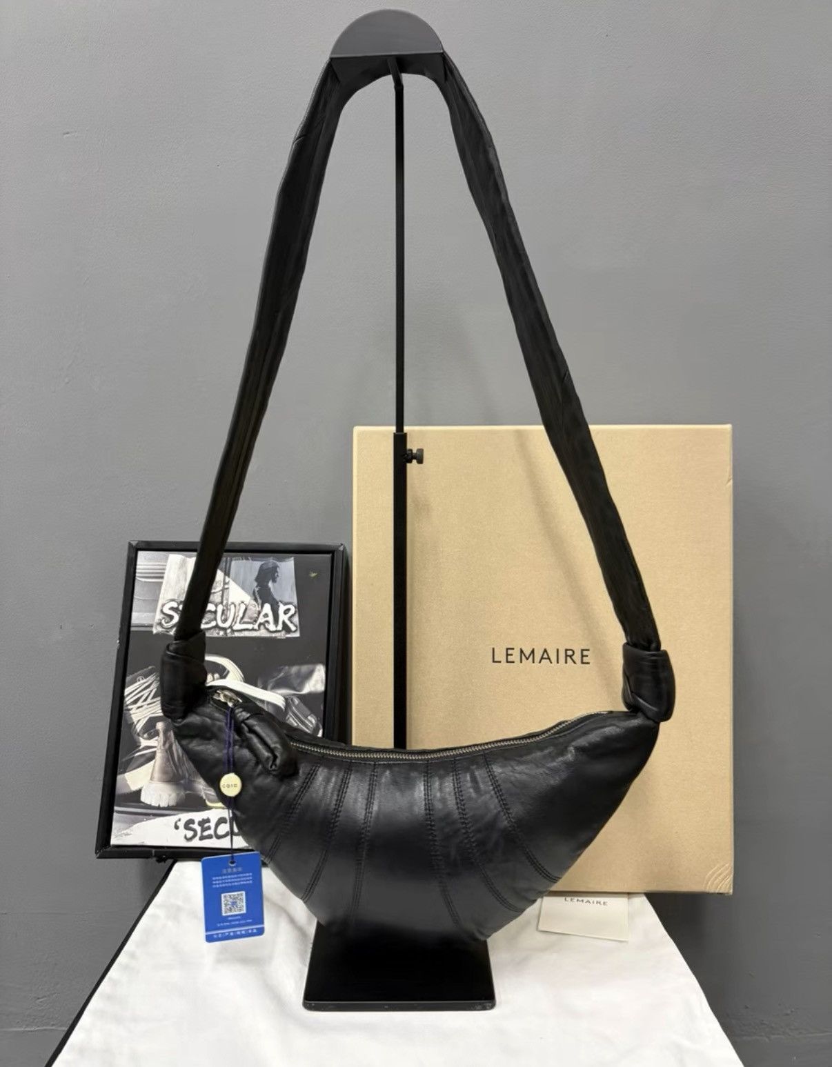 Lemaire Lemaire Small Black Croissant Bag K34 Size ONE SIZE - 5 Thumbnail