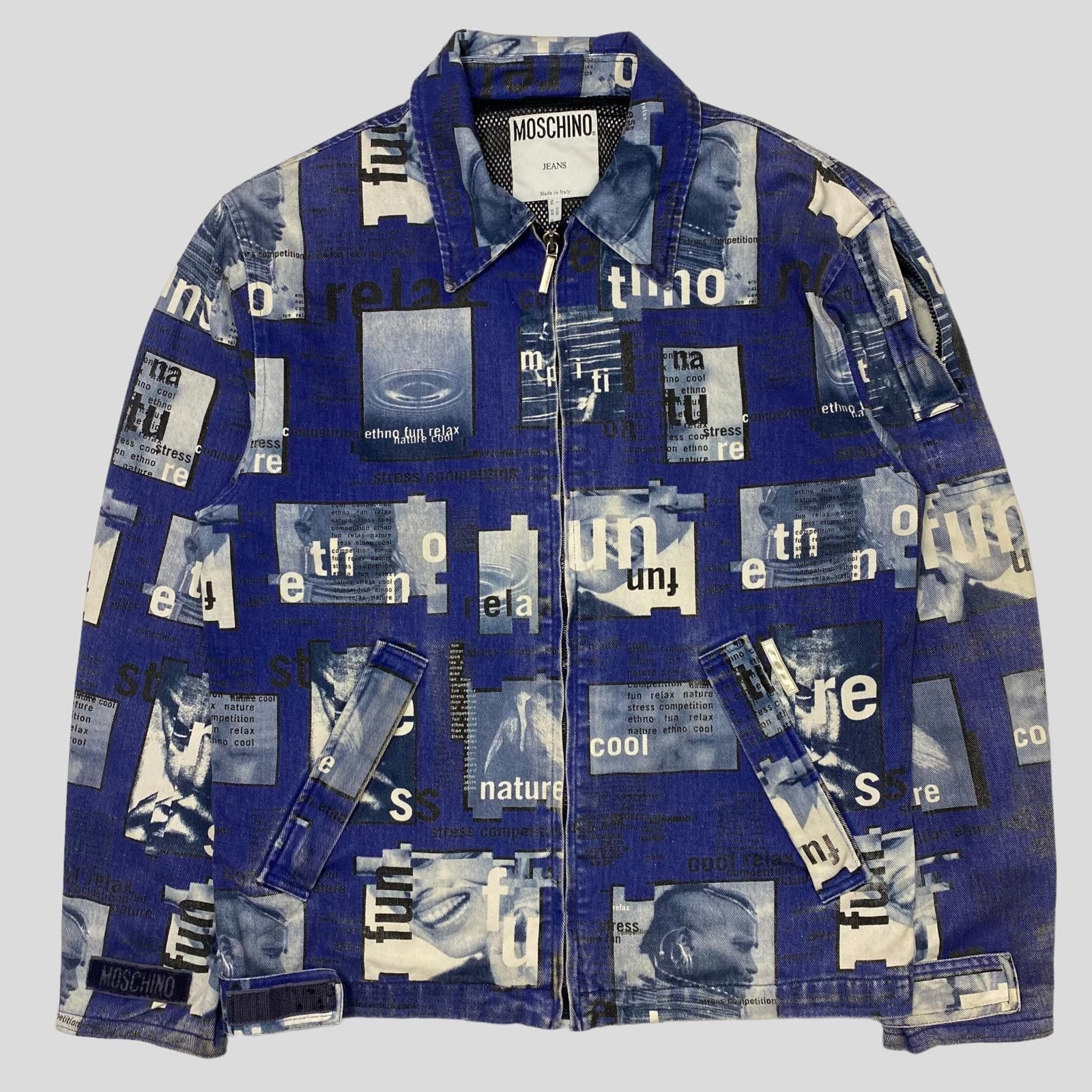 Moschino Moschino Jeans ‘99 Ethno Denim Jacket - IT54 (L/XL) Size US L / EU 52-54 / 3 - 1 Thumbnail