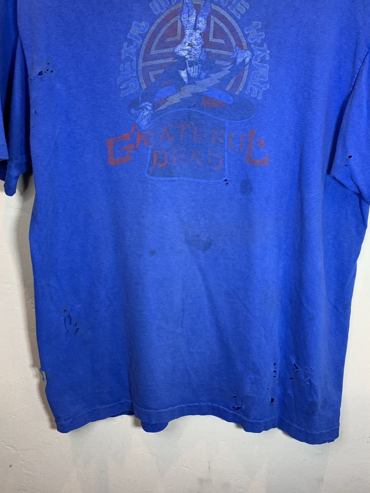 Band Tees × Grateful Dead × Vintage *RARE* Vintage 80’s Grateful Dead Year Of The Hare Art Shirt Size US L / EU 52-54 / 3 - 4 Thumbnail