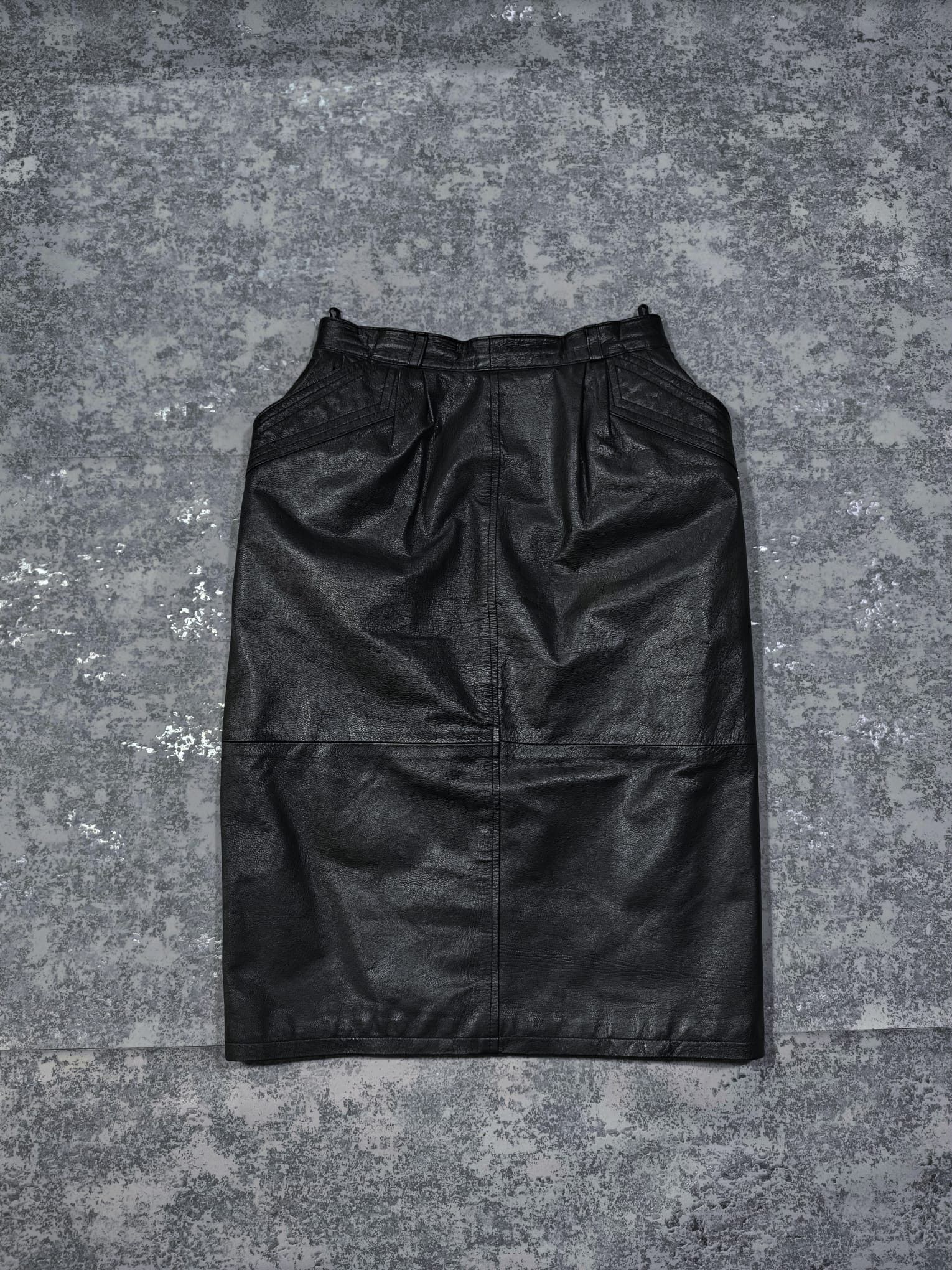 Hysteric Glamour × Leather ann demeulemeester balenciaga cdg style midi skirt Size 27" / US 4 / IT 40 - 3 Thumbnail
