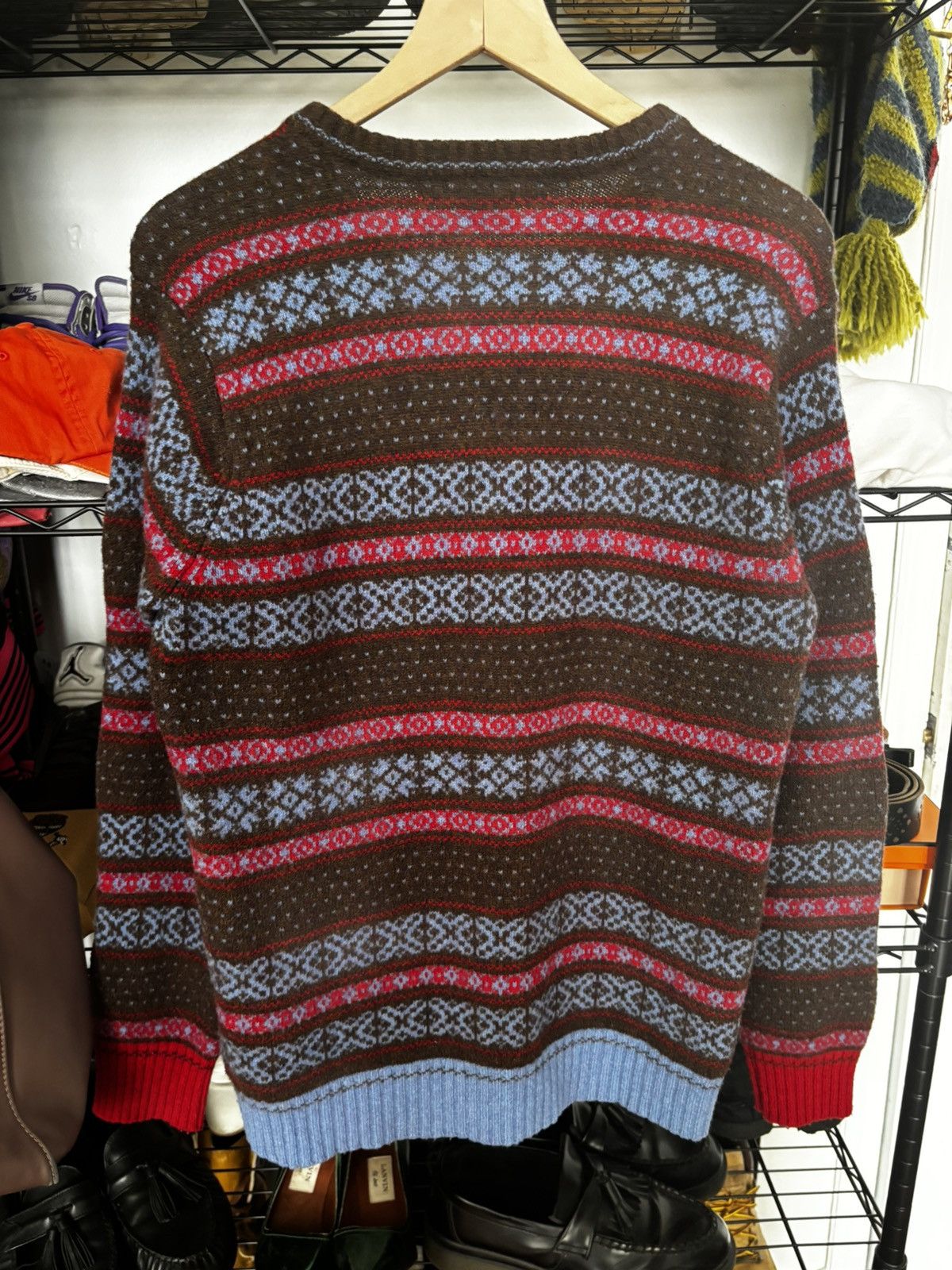 Junya Watanabe Junya Watanabe Comme Des Garcons Wool Sweater L Size US L / EU 52-54 / 3 - 2 Thumbnail