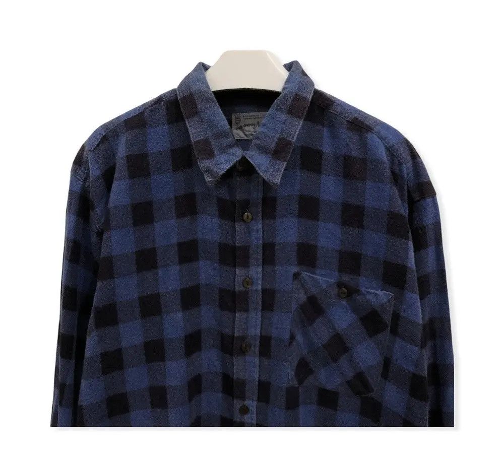 Flannel × Vintage Vintage Hank Homme Plaid Tartan Flannel Shirt 👕 Size US M / EU 48-50 / 2 - 2 Thumbnail