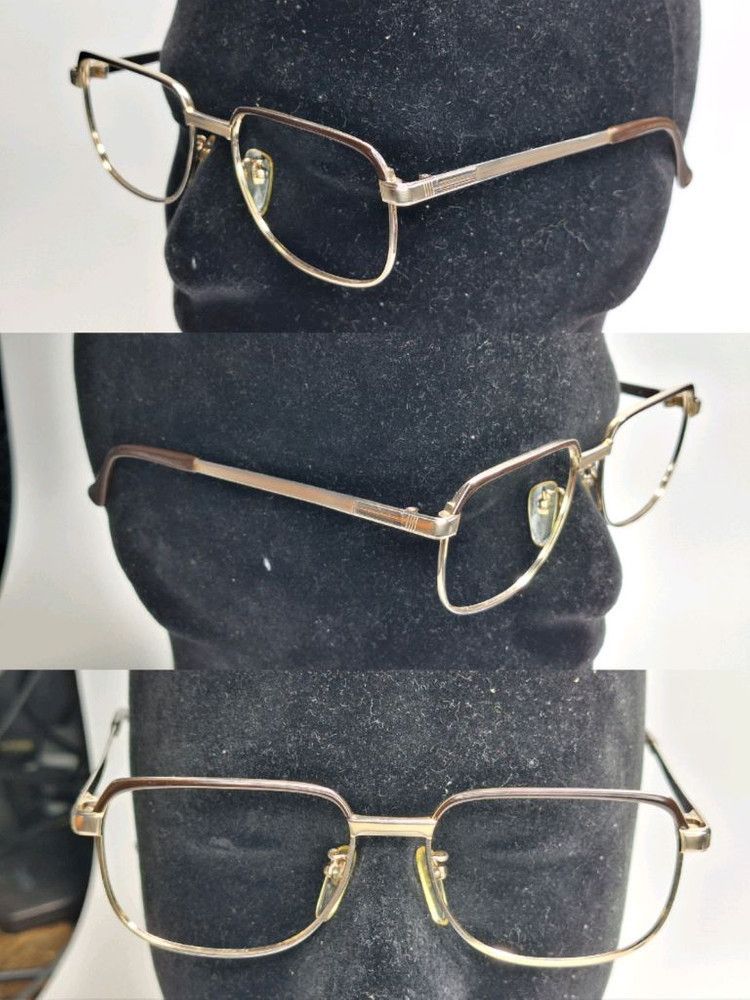 Other 80s Japan Vintage Ggron Pure Titanium Browline Point Glasses Size ONE SIZE - 9 Thumbnail