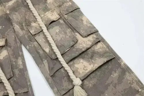 Designer × Vintage workwear carpenter baggy hiphop cargo pants Size US 28 / EU 44 - 4 Thumbnail