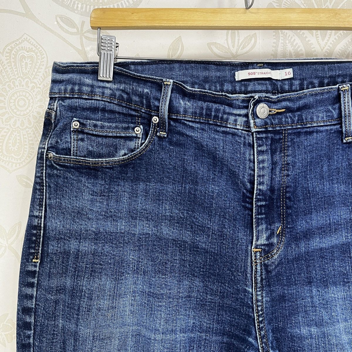 Levi's Levis 505 Straight Cut Distressed Waterless Denim Tears Art Size US 36 / EU 52 - 6 Thumbnail