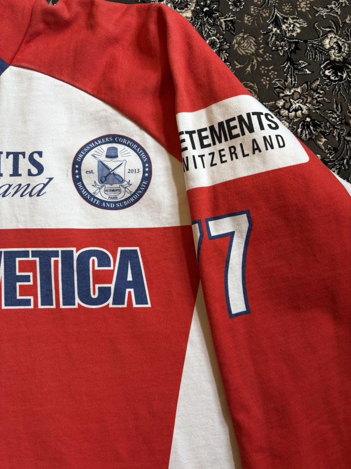 Vetements Vetements SS20 Helvetica Hockey Jersey Size US S / EU 44-46 / 1 - 2 Thumbnail