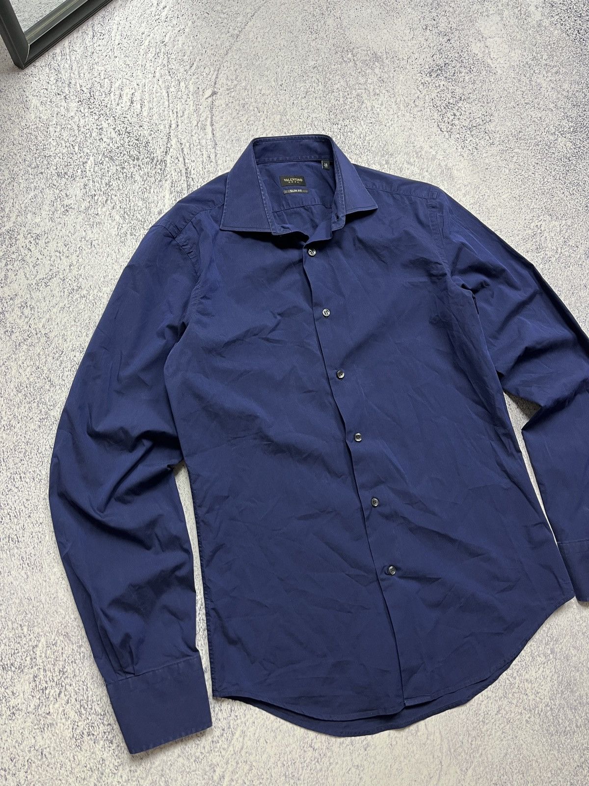 Valentino Valentino Romma Button Up Slim Fit Shirt Long Sleeve Size US S / EU 44-46 / 1 - 2 Thumbnail